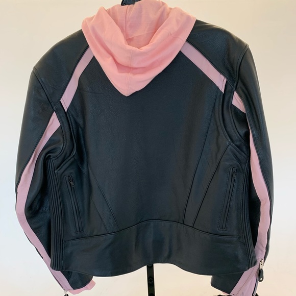 Leather moto jacket - Picture 3 of 3